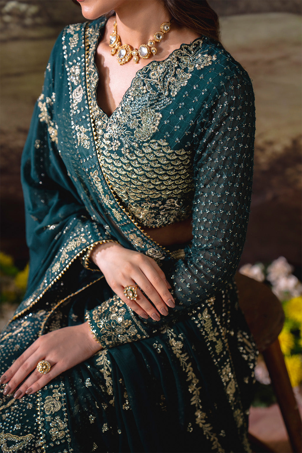 Neeshay | Dastaan Formals 25 | Shahnoor - Pakistani Designer Dress - by Neeshay - Type : Ladies Clothes - 100% Original at Saira Sultan