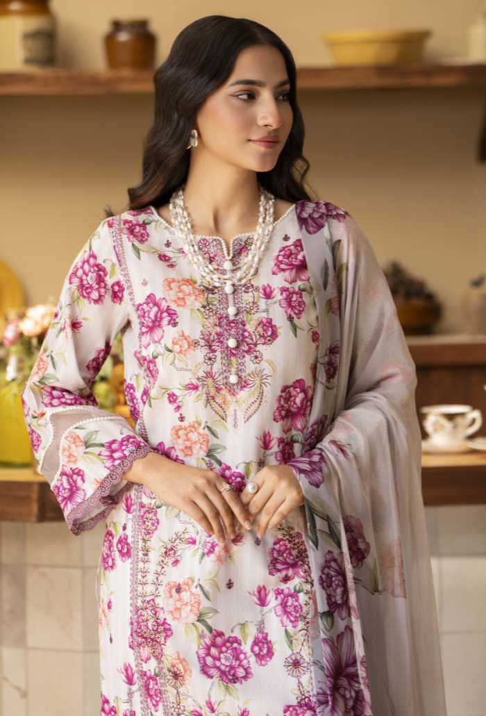 Humdum | Senora Lawn 25 | Senora - D10 M Off White Lawn