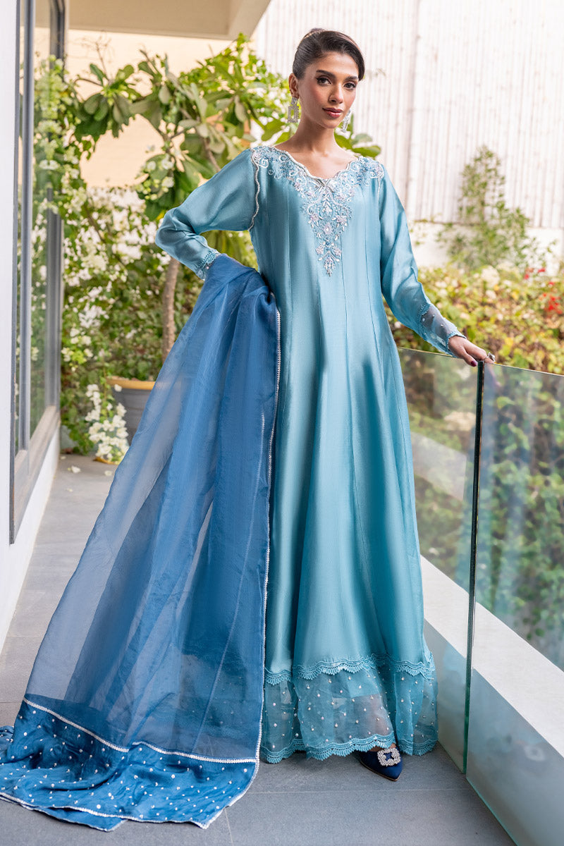 Chic Ophicial | Celenia Pret | Denim Blue S Denium Blue Pure Sheesha Silk