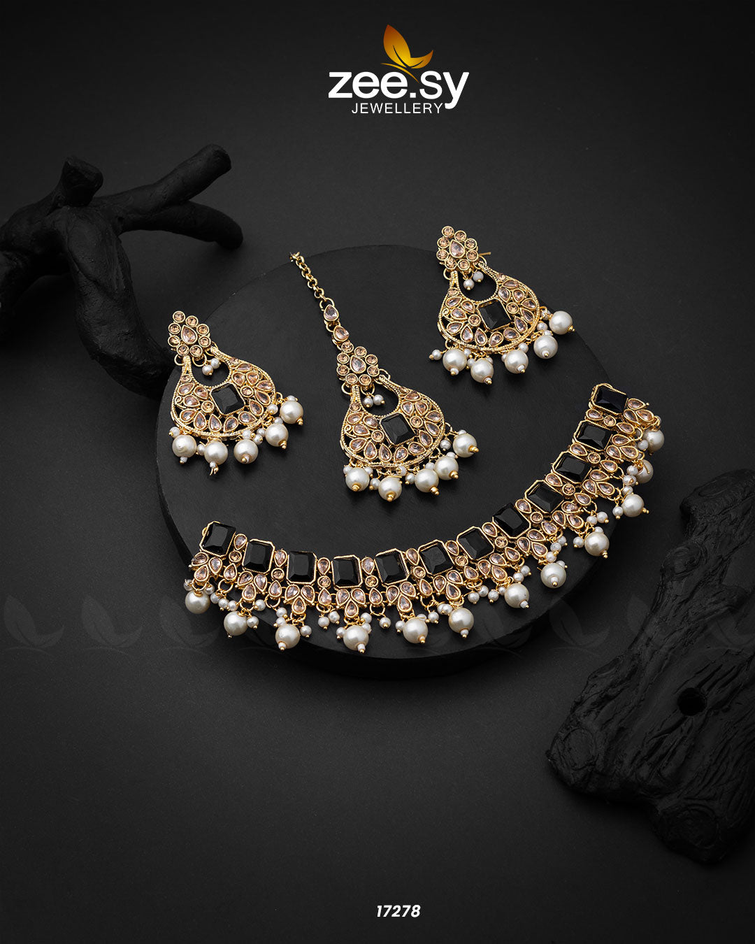 Guluband Necklace Black