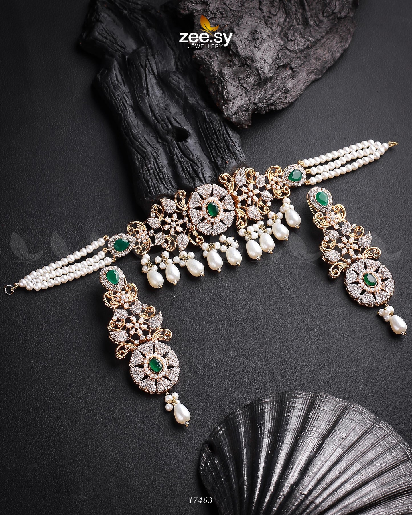 Meerub Necklace Golden Green