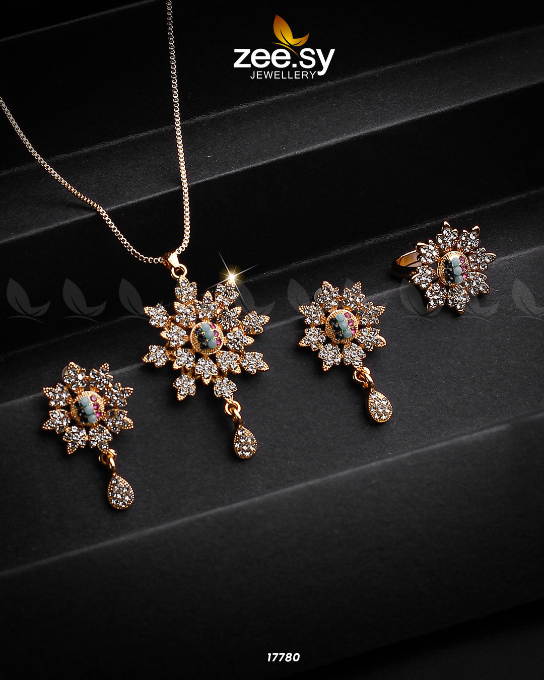 Barocco Necklace Golden Multi