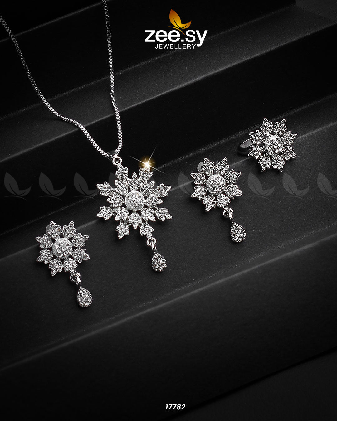 Barocco Necklace Full Silver