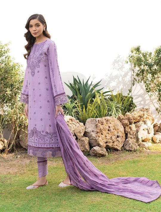 Iznik | Lawnkari 24 | UE-148 SOFT SWARD - Pakistani Designer Dress - by Iznik | Type: Formal - 100% Original at Saira Sultan