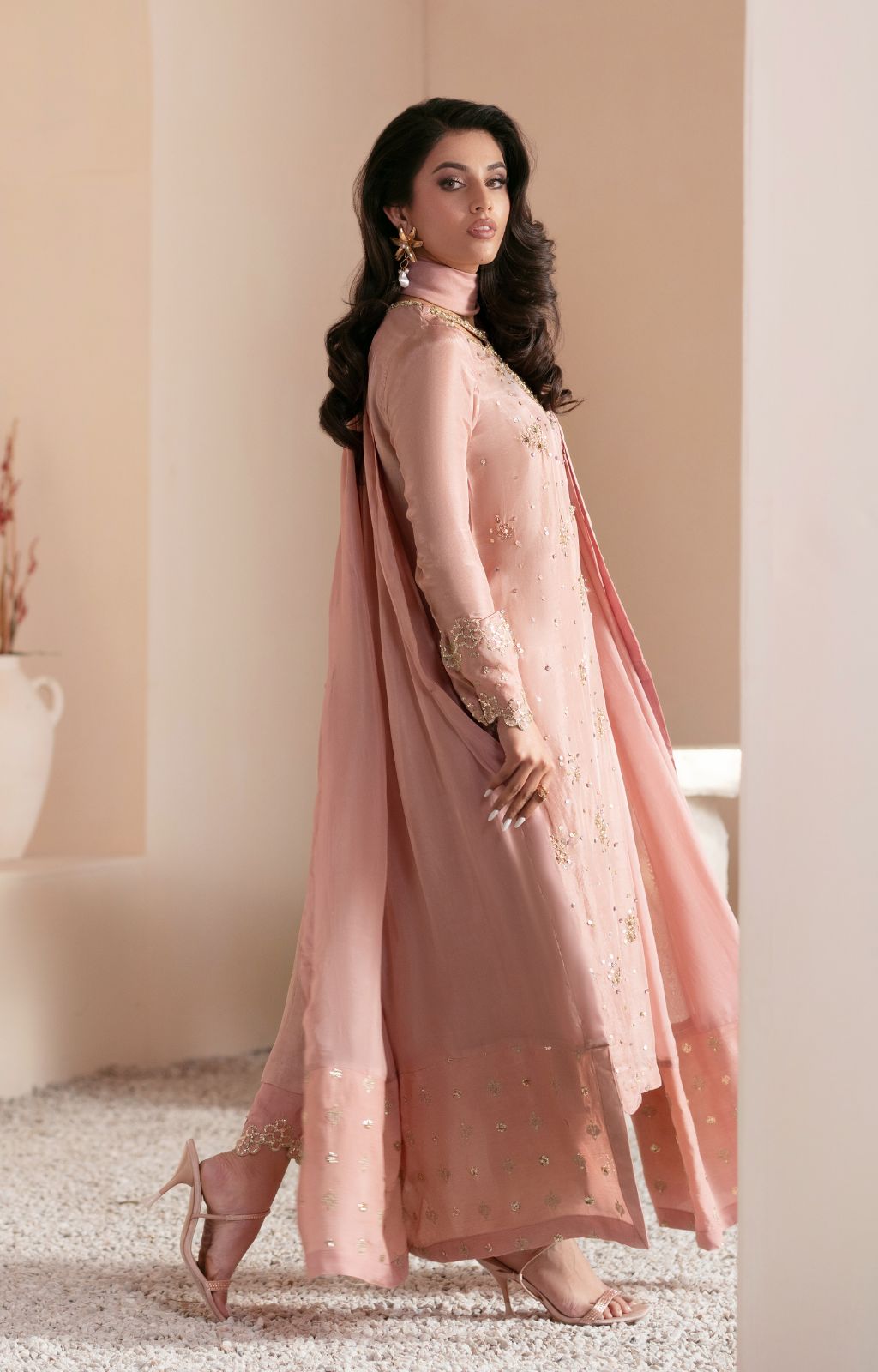 Ajr Couture | Symphony Luxe Festive 25 | Aurelia M Tea Pink Shimmer