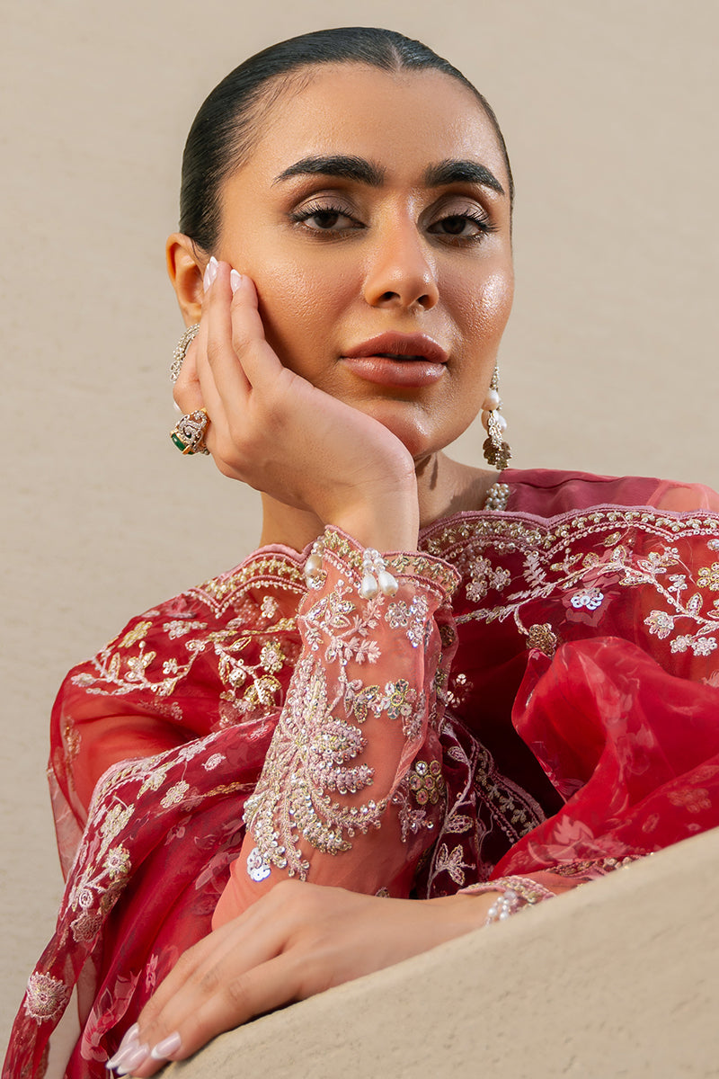 Cross Stitch | Wedding Collection 24 | CRIMSON FIRE - Pakistani Designer Dress - by Cross Stitch | Type: Formal - 100% Original at Saira Sultan