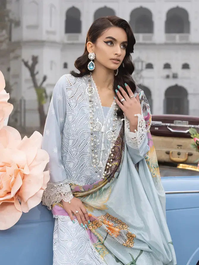 Faiza Faisal | Maya Luxury Lawn | Anja - Pakistani Designer Dress - by Faiza Faisal | Type: Luxury - 100% Original at Saira Sultan