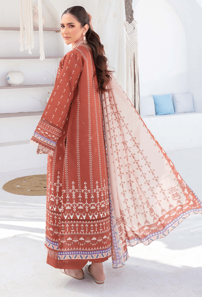 Humdum | Saira Bano Lawn 24 | D03 - Pakistani Designer Dress - by HumDum | Type: Casuals - 100% Original at Saira Sultan