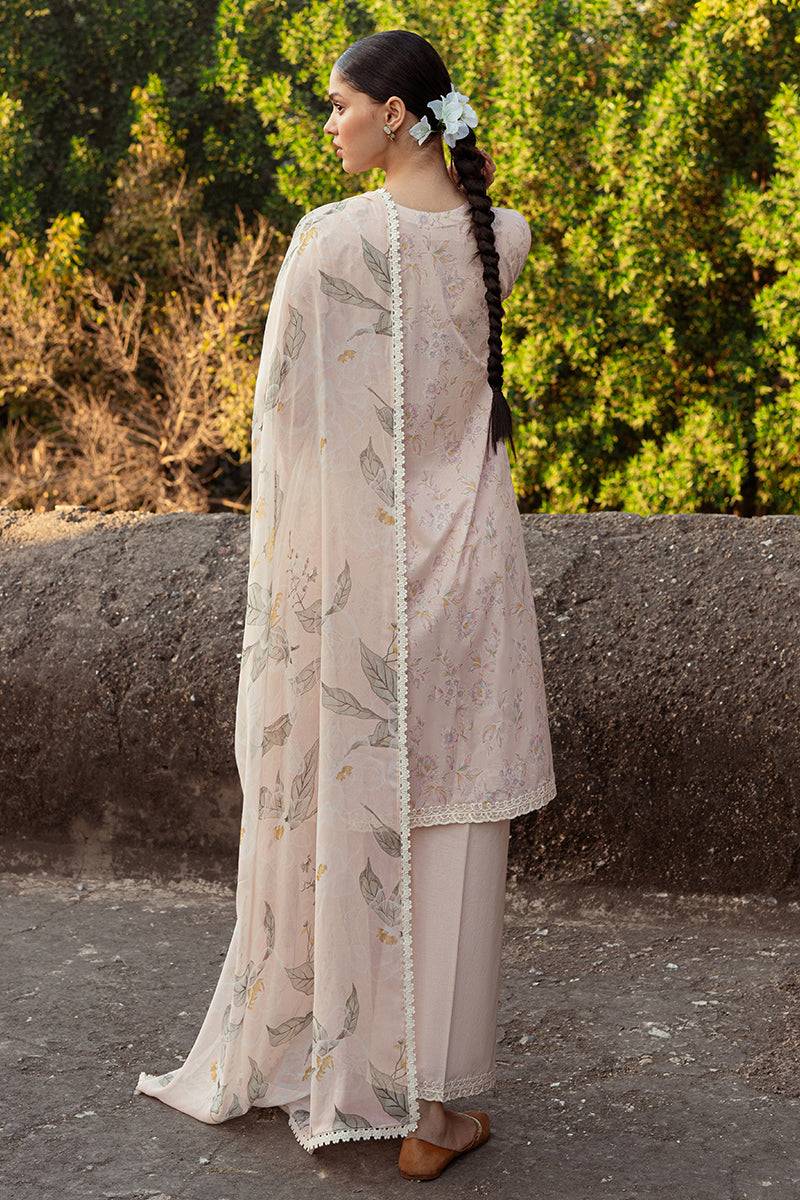 Cross Stitch | Premium Lawn 24 | SILVER PEONY - Pakistani Designer Dress - by Cross Stitch | Type: Formal - 100% Original at Saira Sultan