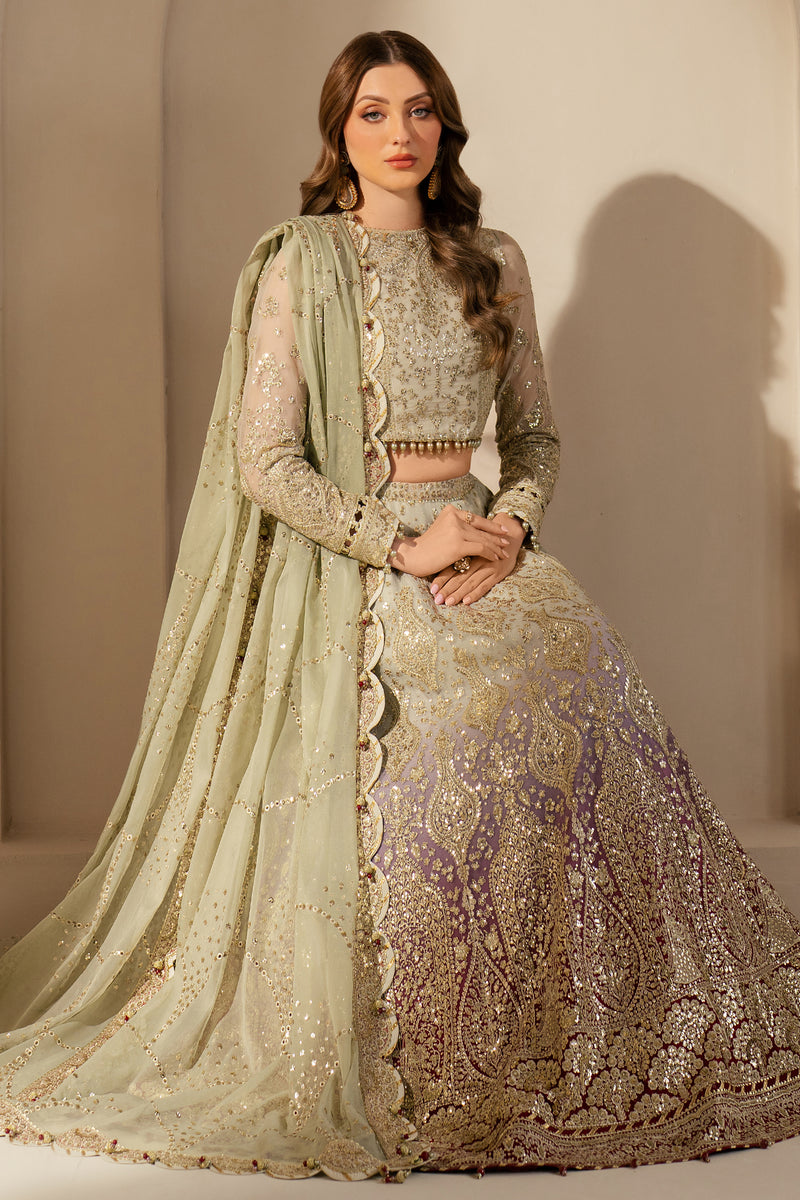 Jazmin | Wedding Formals | WF'25-09 Custom Size Mint Green Chiffon
