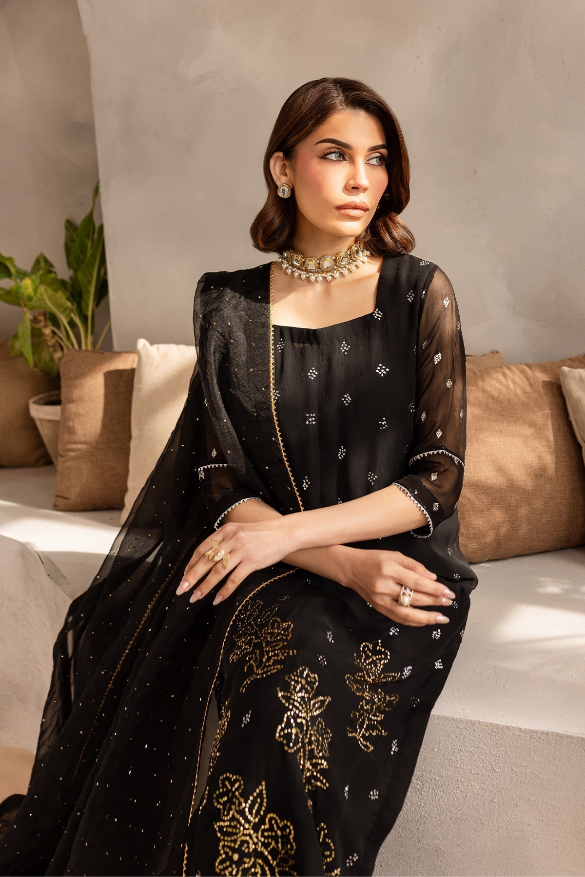 Vanya | Kaya Formals | KY-06 L Black Chiffon