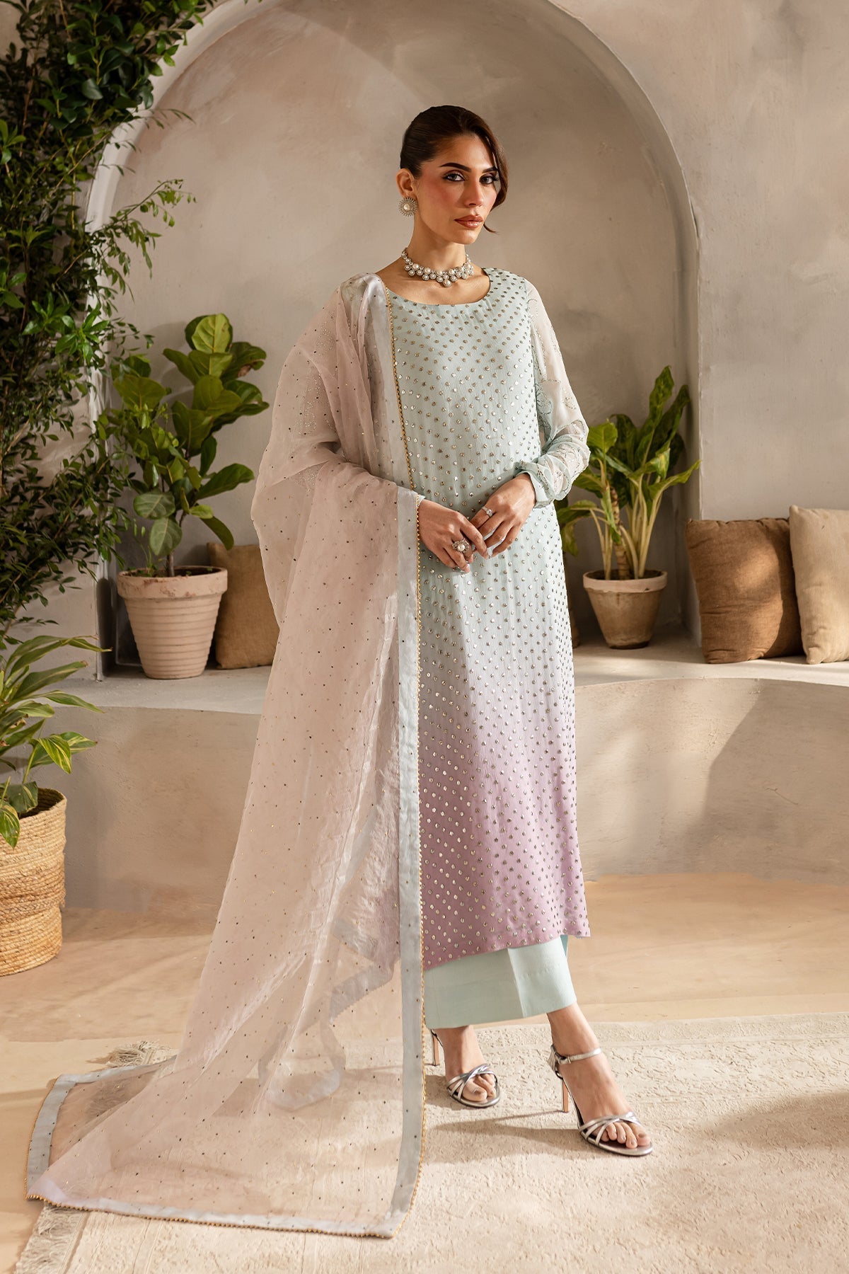 Vanya | Kaya Formals | KY-02 L Sky Blue Chiffon