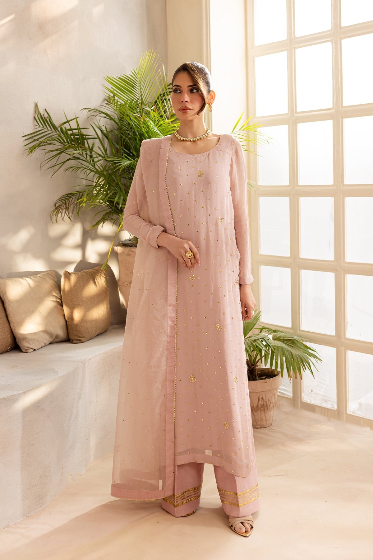 Vanya | Kaya Formals | KY-03 XS Light Pink Chiffon