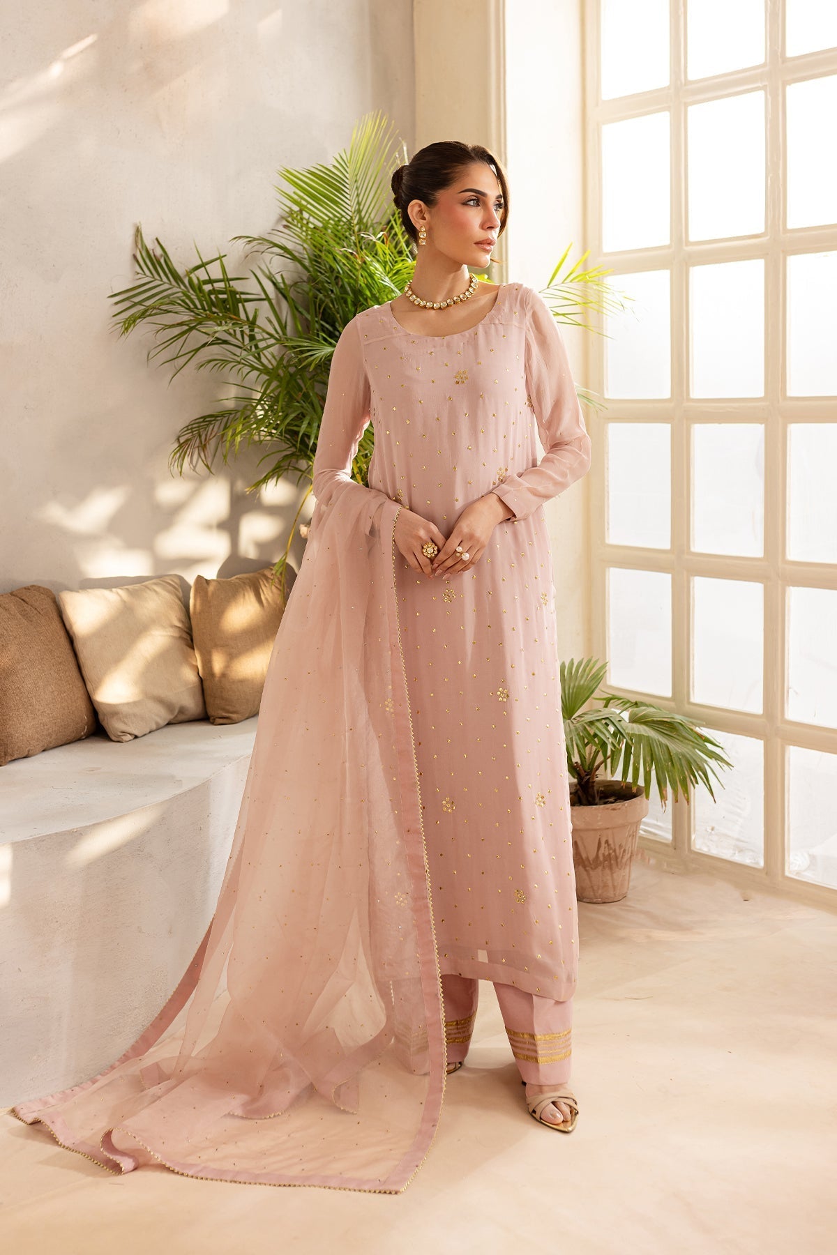 Vanya | Kaya Formals | KY-03 M Light Pink Chiffon