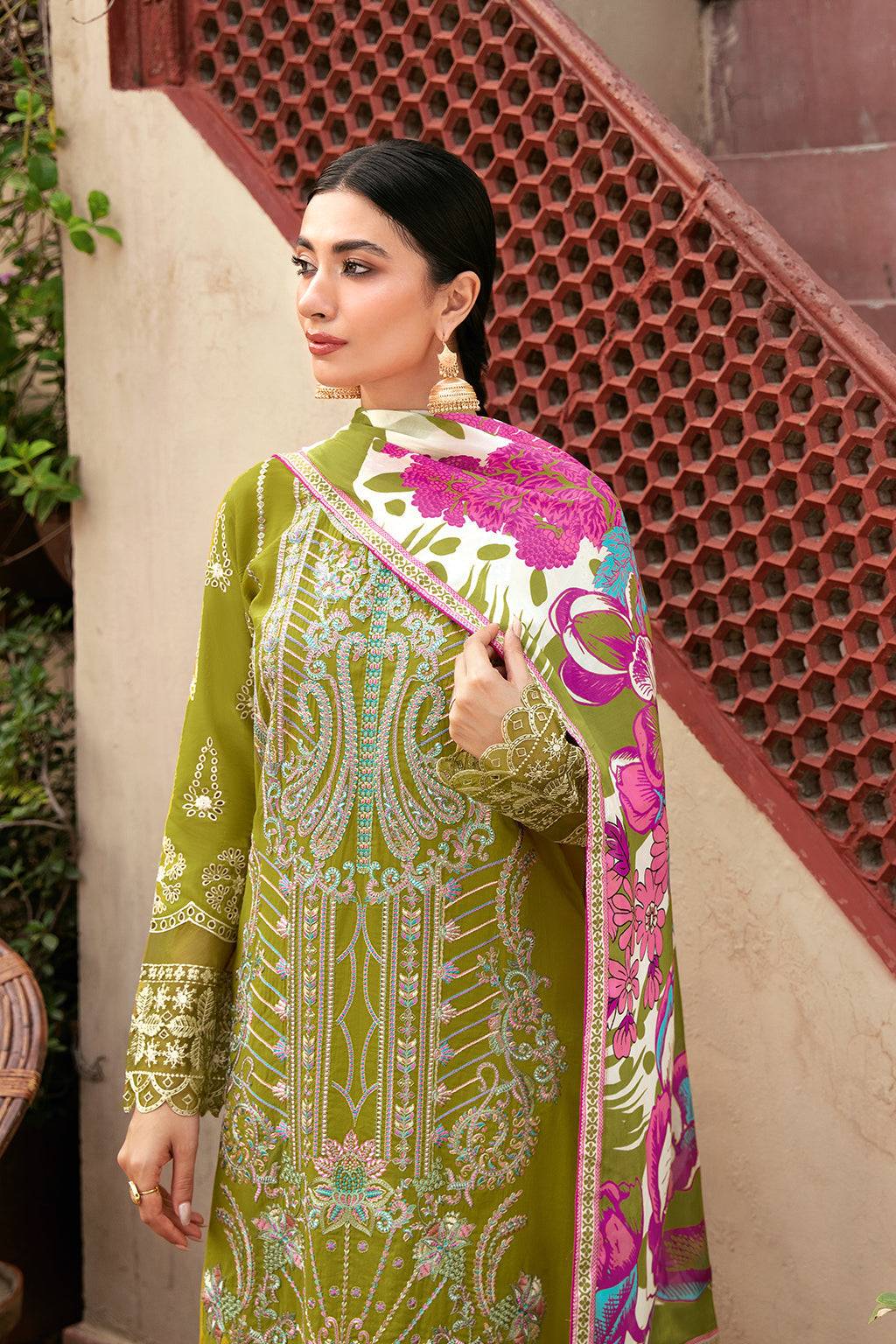 Ramsha | Luxury Lawn 24 | L-807 - Pakistani Designer Dress - by Ramsha | Type: Casuals - 100% Original at Saira Sultan