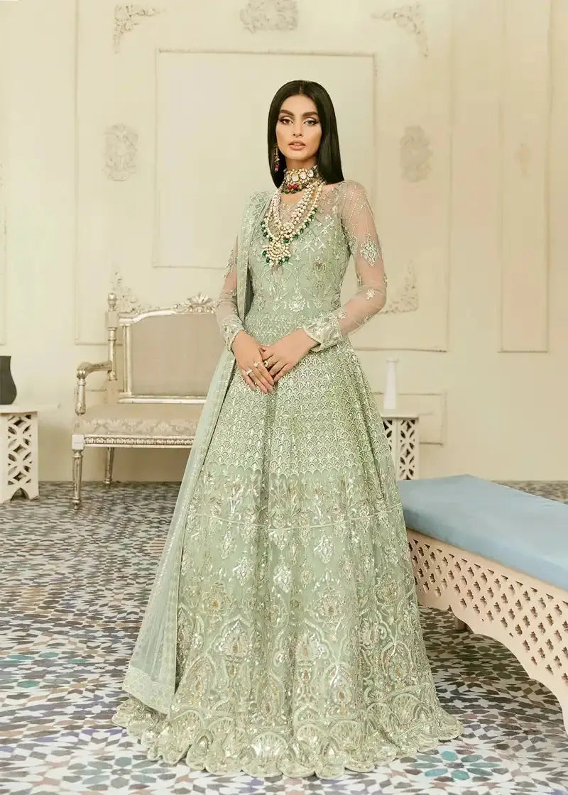 Akbar Aslam | Elinor Formals Vol 1| Florican - Pakistani Designer Dress - by Akbar Aslam | Type: Bridal - 100% Original at Saira Sultan