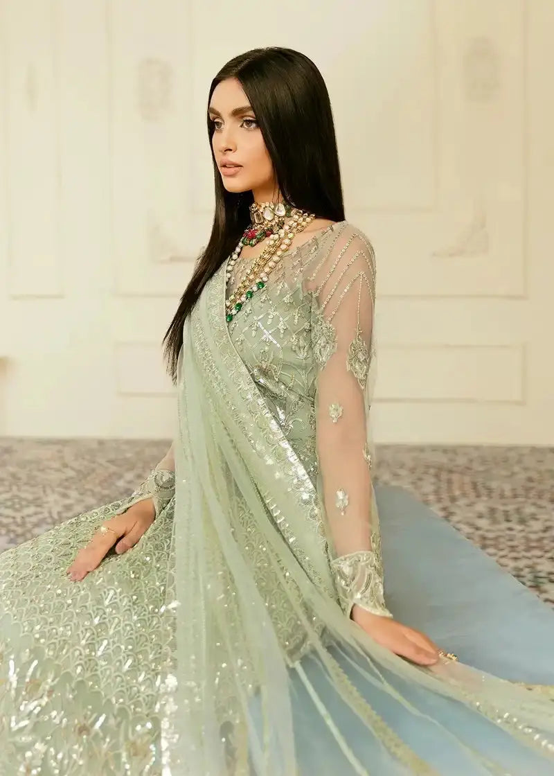 Akbar Aslam | Elinor Formals Vol 1| Florican - Pakistani Designer Dress - by Akbar Aslam | Type: Bridal - 100% Original at Saira Sultan