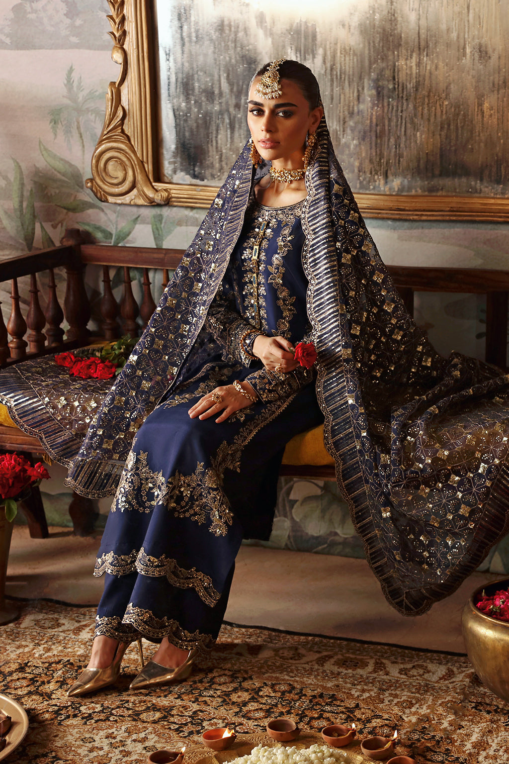 Shagna | Premium Raw Silk | Naghma S-01 - Pakistani Designer Dress - by Shagna - Type : Ladies Clothes - 100% Original at Saira Sultan