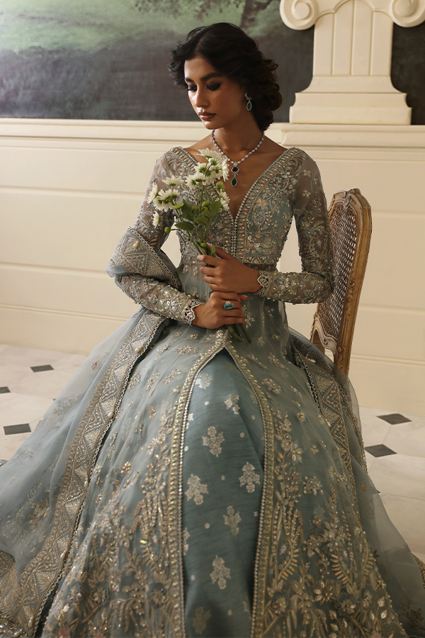 Nyra | Wedding Festive 24 | JASMINE L Ice Blue Organza