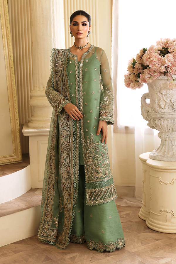 Nyra | Wedding Festive 24 | SAPPHIRE XS Pistachio Green Organza