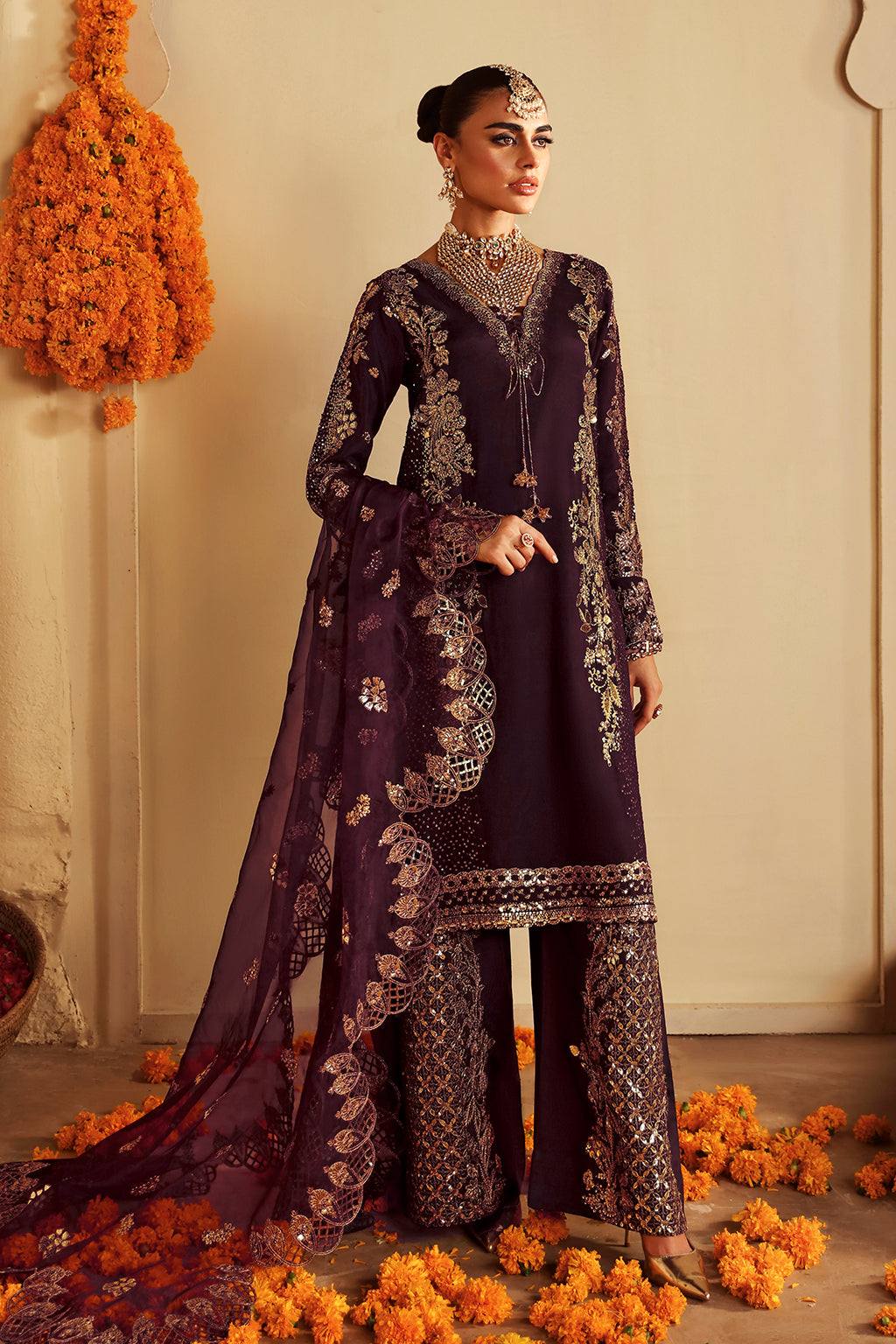Shagna | Premium Raw Silk | Khusbhu S-06 - Pakistani Designer Dress - by Shagna - Type : Ladies Clothes - 100% Original at Saira Sultan