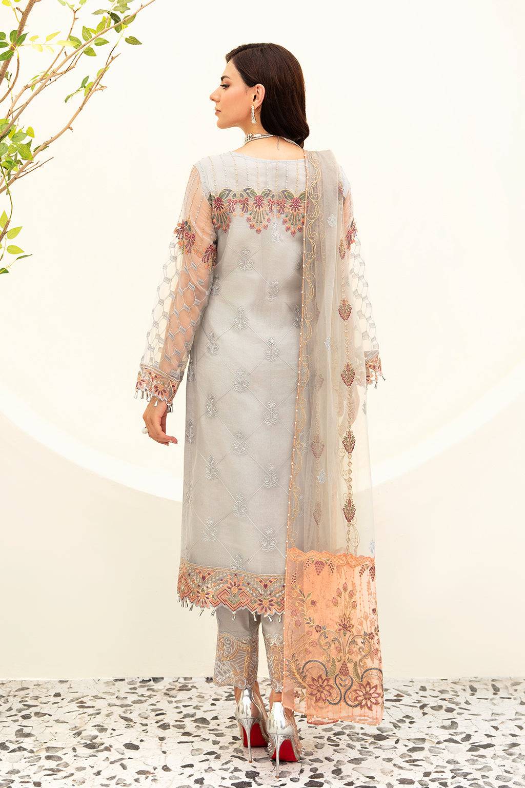 Ramsha | Minhal Organza Collection | M-909 - Pakistani Designer Dress - by Ramsha | Type: Formal - 100% Original at Saira Sultan