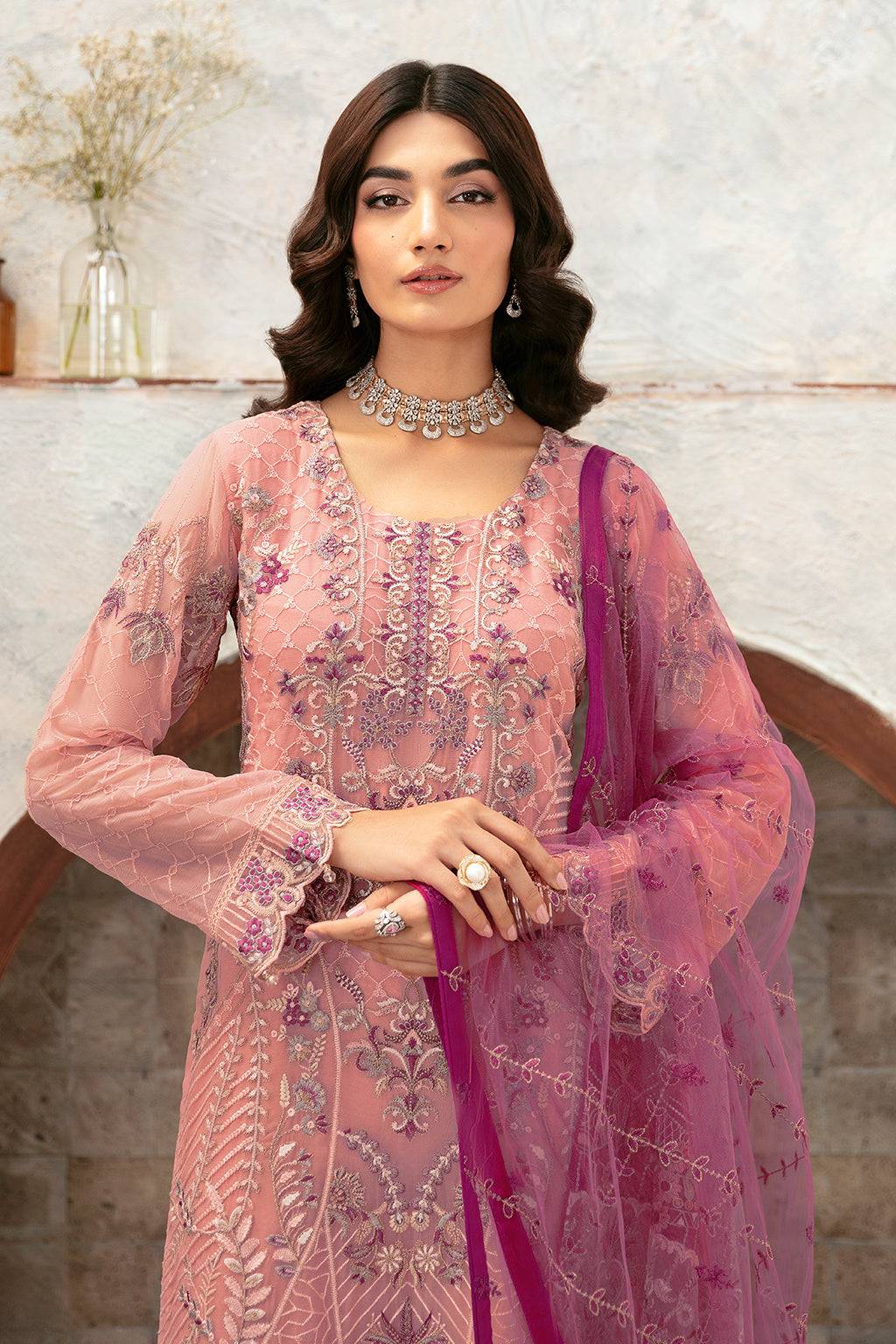 Ramsha | Rangoon Chiffon Collection 24 | D-1201 - Pakistani Designer Dress - by Ramsha | Type: Formal - 100% Original at Saira Sultan