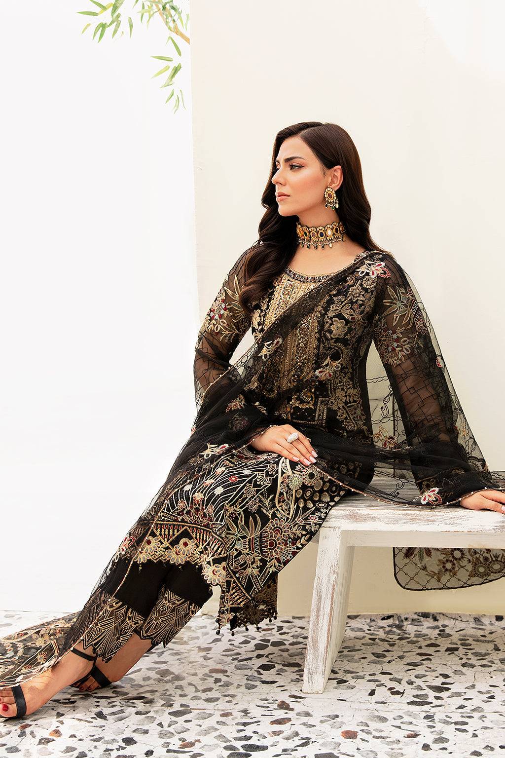 Ramsha | Minhal Organza Collection | M-906 - Pakistani Designer Dress - by Ramsha | Type: Formal - 100% Original at Saira Sultan