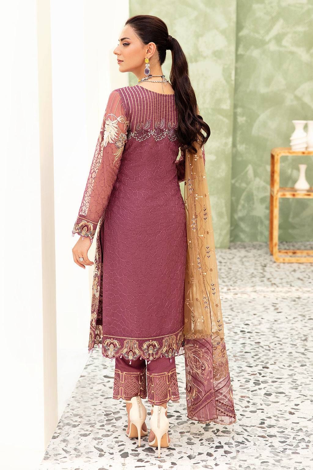 Ramsha | Minhal Organza Collection | M-910 - Pakistani Designer Dress - by Ramsha | Type: Formal - 100% Original at Saira Sultan
