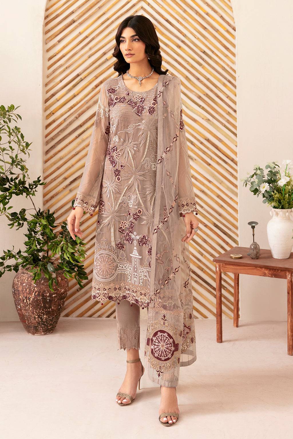 Ramsha | Rangoon Chiffon Collection 24 | D-1206 - Pakistani Designer Dress - by Ramsha | Type: Formal - 100% Original at Saira Sultan