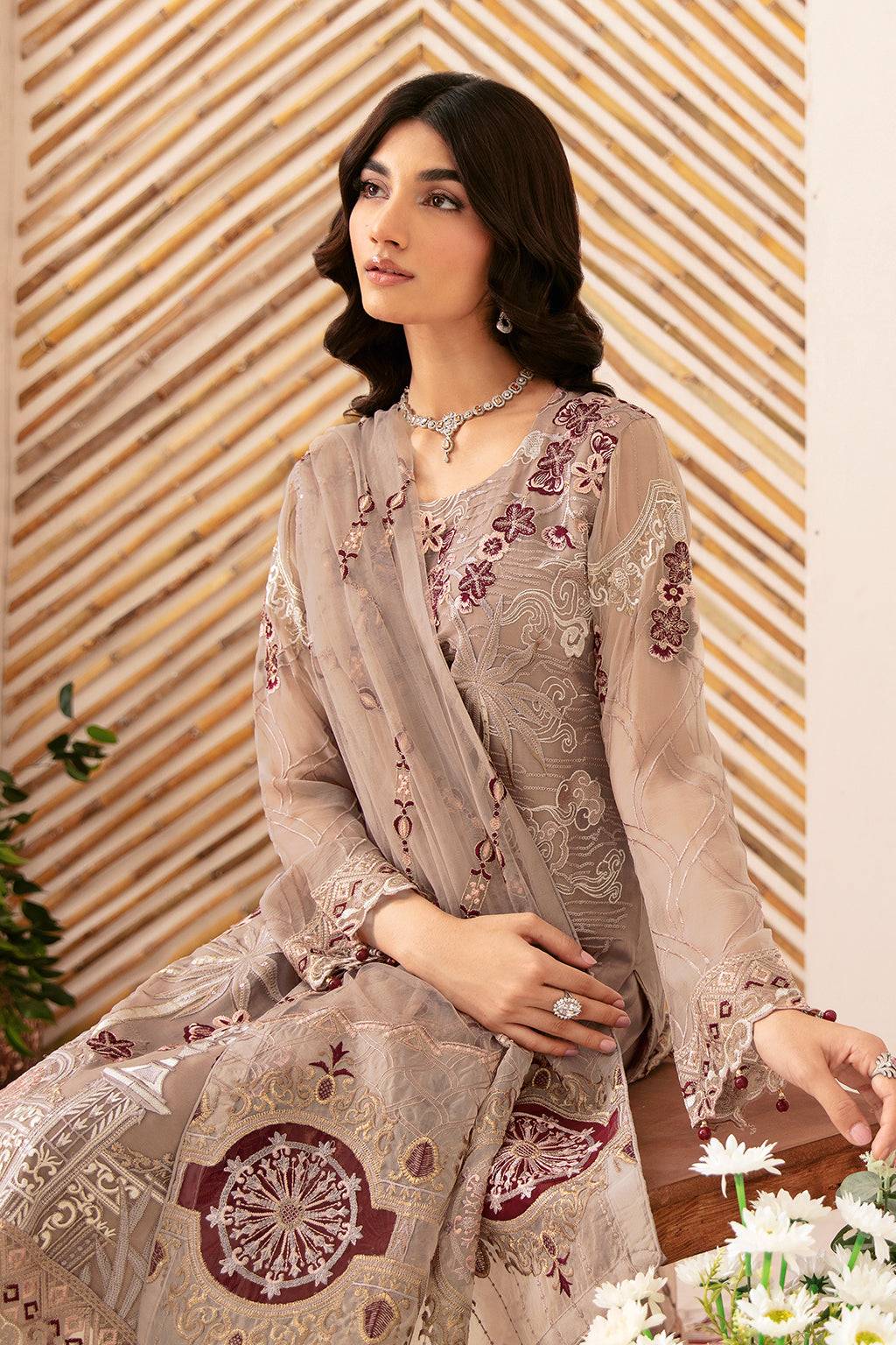 Ramsha | Rangoon Chiffon Collection 24 | D-1206 - Pakistani Designer Dress - by Ramsha | Type: Formal - 100% Original at Saira Sultan