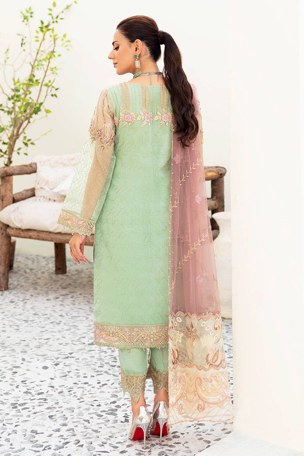 Ramsha | Minhal Organza Collection | M-905 - Pakistani Designer Dress - by Ramsha | Type: Formal - 100% Original at Saira Sultan