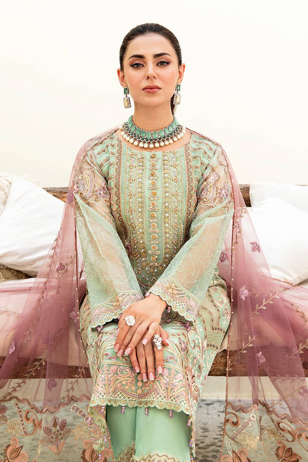 Ramsha | Minhal Organza Collection | M-905 - Pakistani Designer Dress - by Ramsha | Type: Formal - 100% Original at Saira Sultan