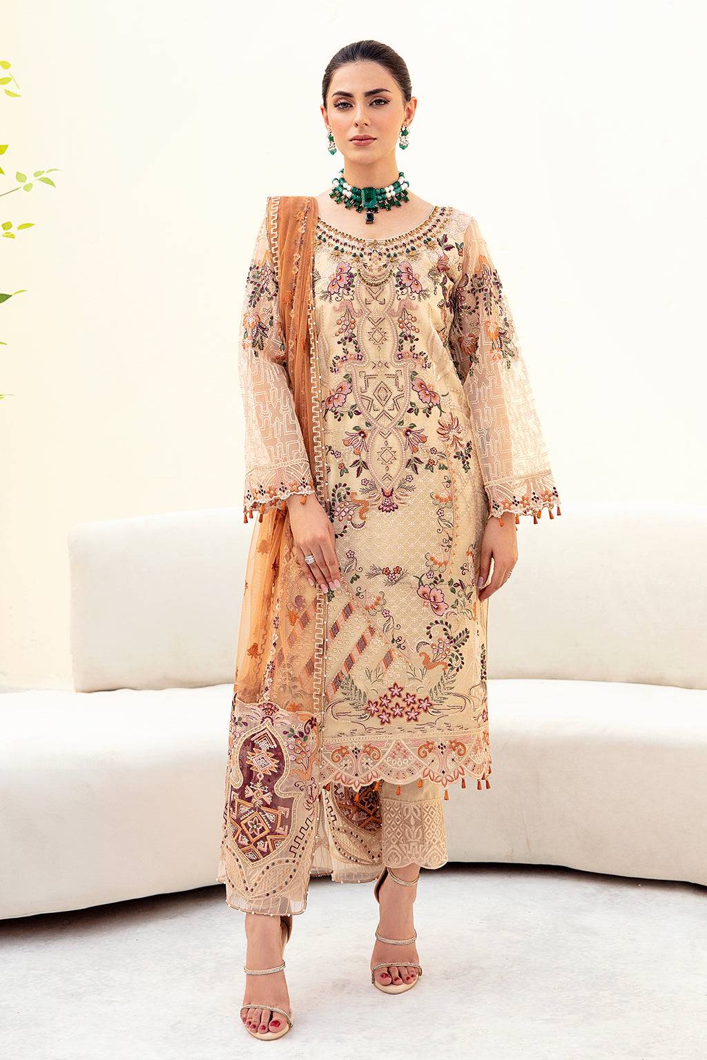 Ramsha | Minhal Organza Collection | M-901 - Pakistani Designer Dress - by Ramsha | Type: Formal - 100% Original at Saira Sultan