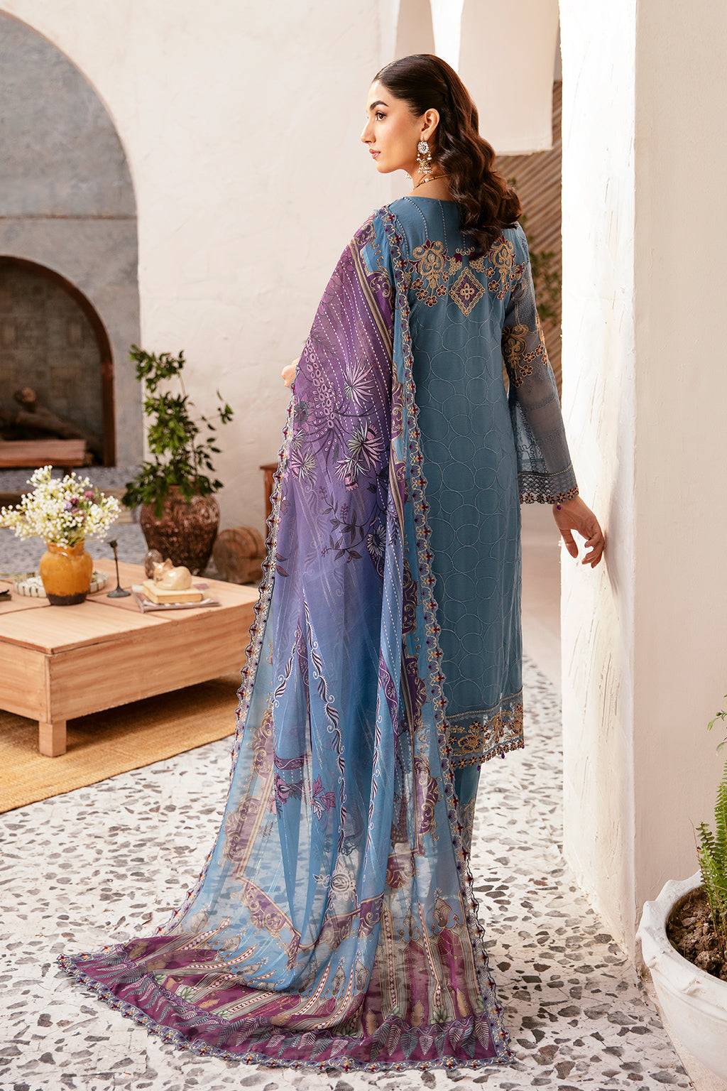 Ramsha | Rangoon Chiffon Collection 24 | D-1202 - Pakistani Designer Dress - by Ramsha | Type: Formal - 100% Original at Saira Sultan