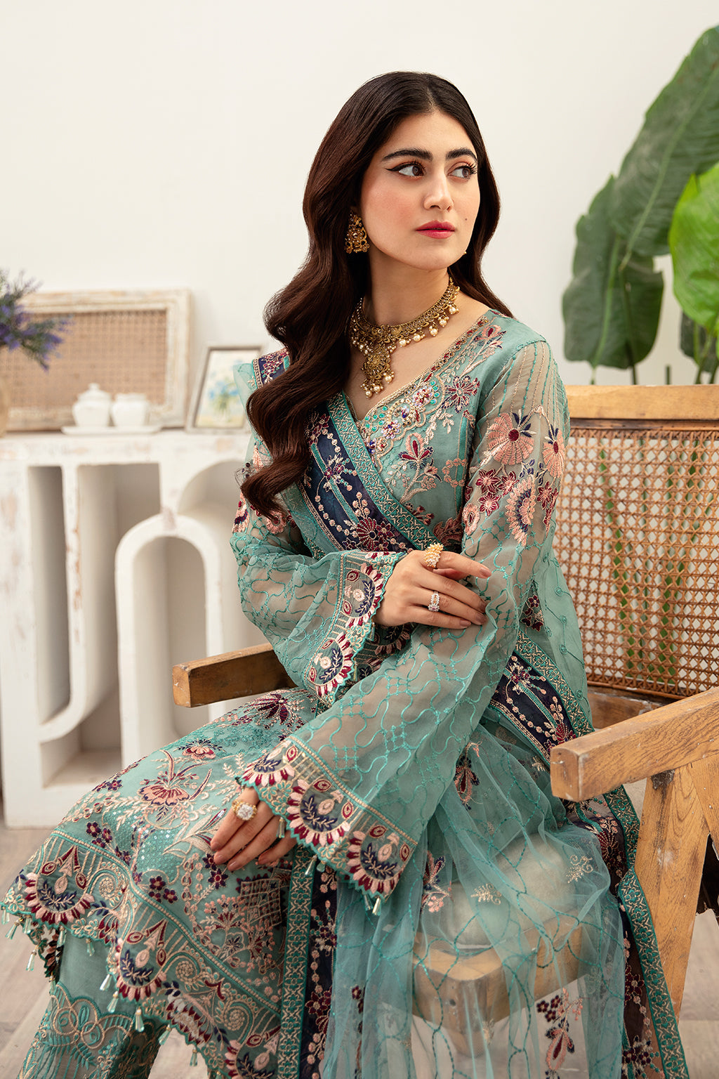 Ramsha | Minhal Organza Collection | M-1001 - Pakistani Designer Dress - by Ramsha | Type: Formal - 100% Original at Saira Sultan