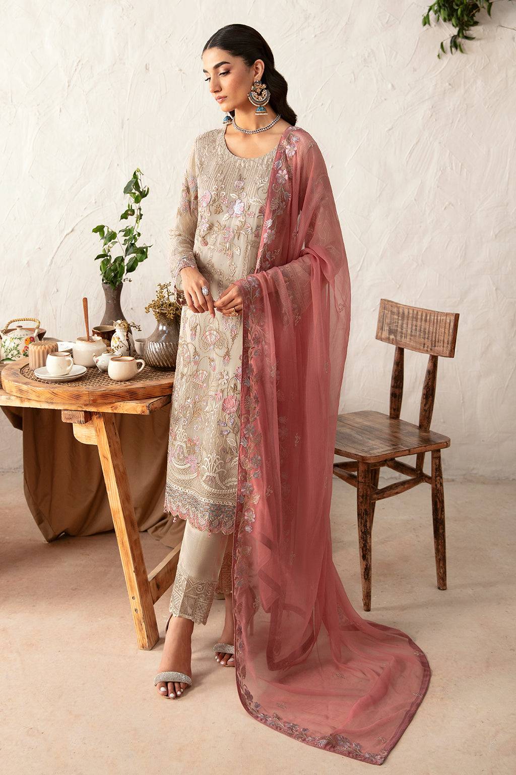 Ramsha | Rangoon Chiffon Collection 24 | D-1212 - Pakistani Designer Dress - by Ramsha | Type: Formal - 100% Original at Saira Sultan