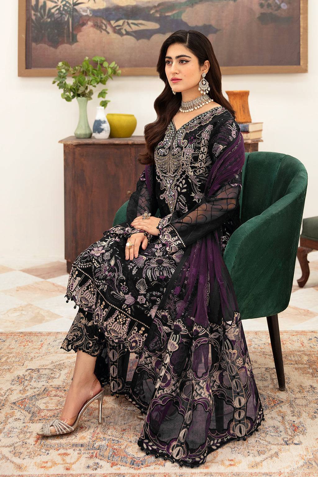 Ramsha | Minhal Organza Collection | M-1006 - Pakistani Designer Dress - by Ramsha | Type: Formal - 100% Original at Saira Sultan