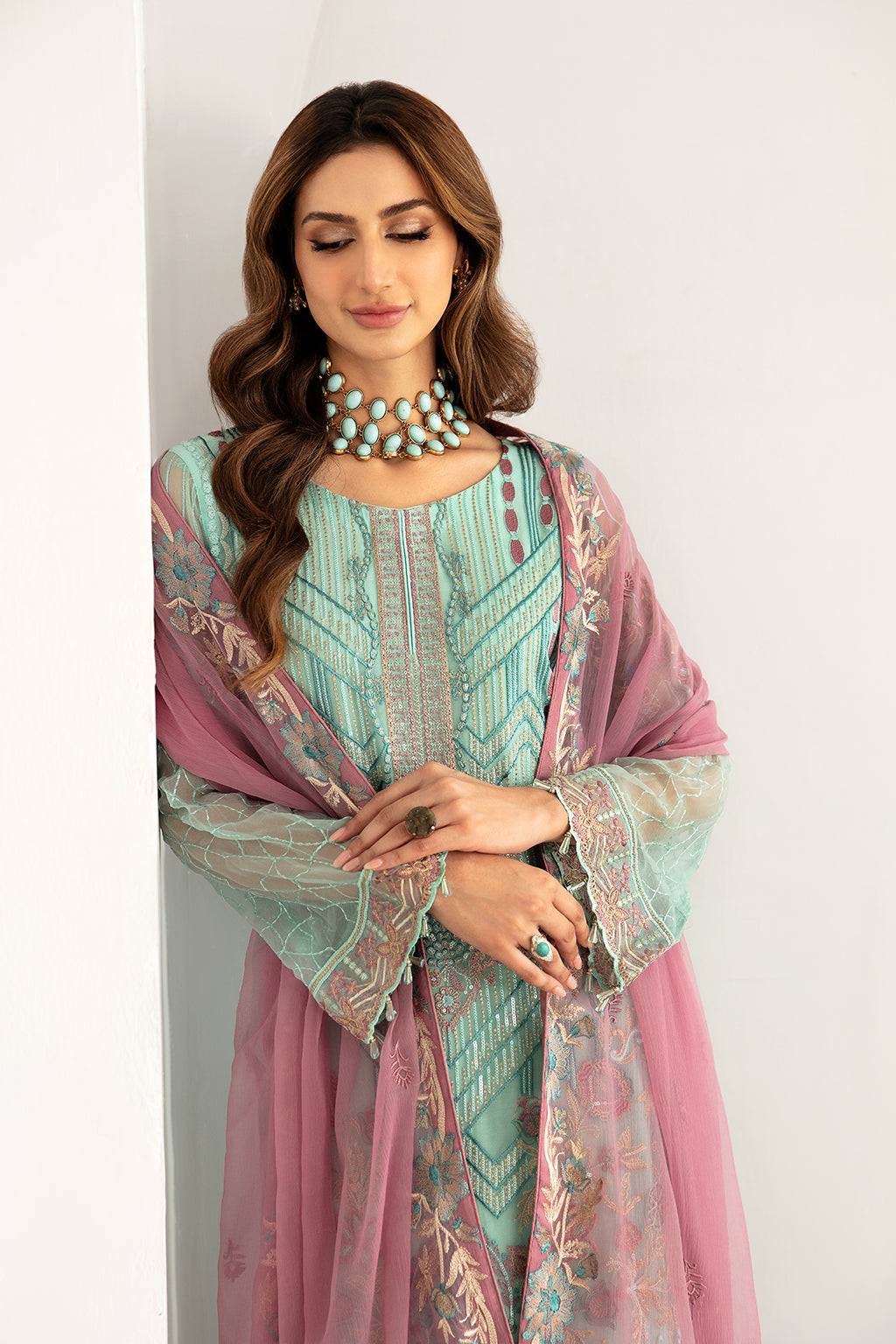 Ramsha | Rangoon Chiffon Collection 24 |D-1107 - Pakistani Designer Dress - by Ramsha | Type: Formal - 100% Original at Saira Sultan
