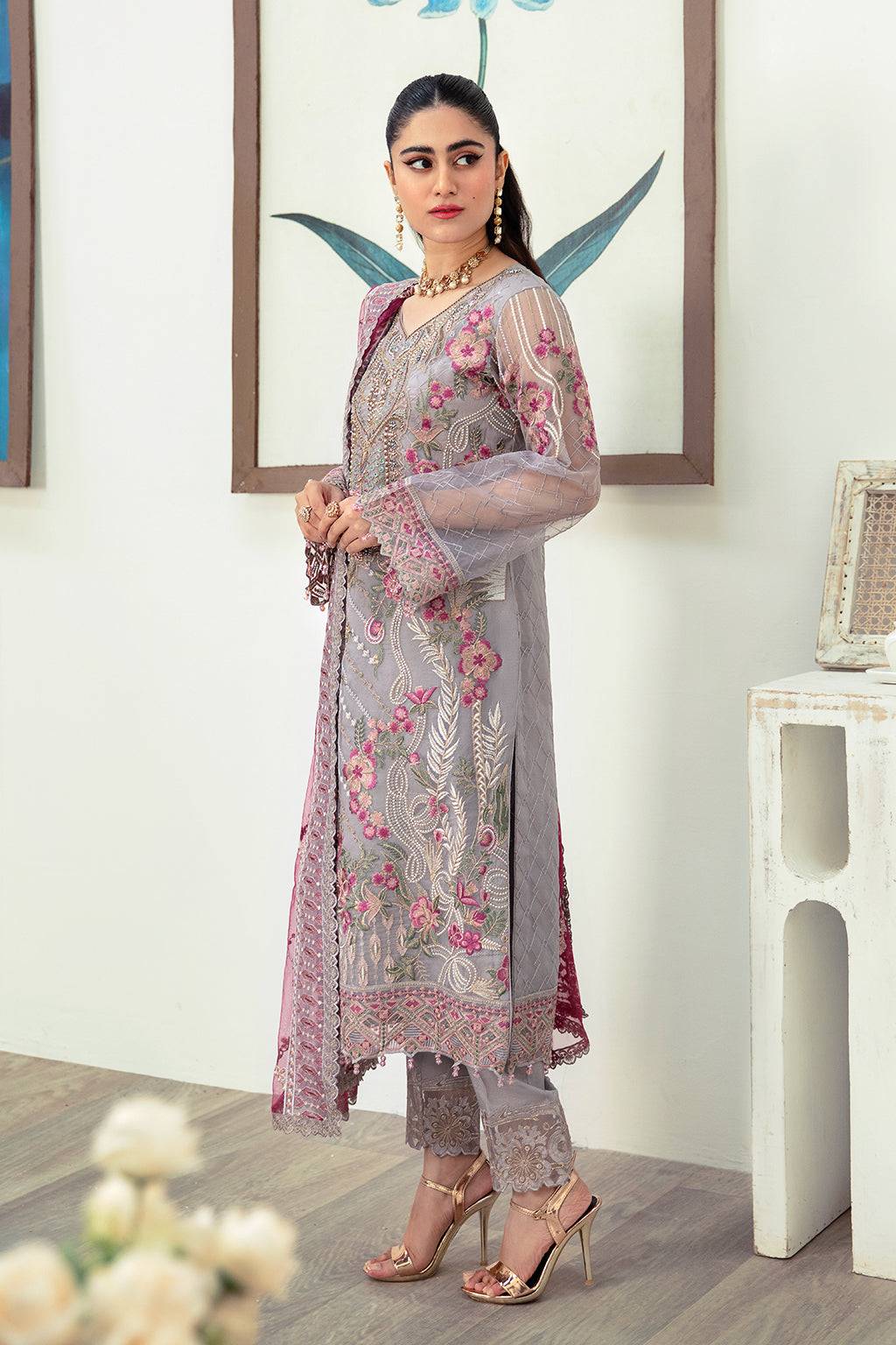 Ramsha | Minhal Organza Collection | M-1008 - Pakistani Designer Dress - by Ramsha | Type: Formal - 100% Original at Saira Sultan