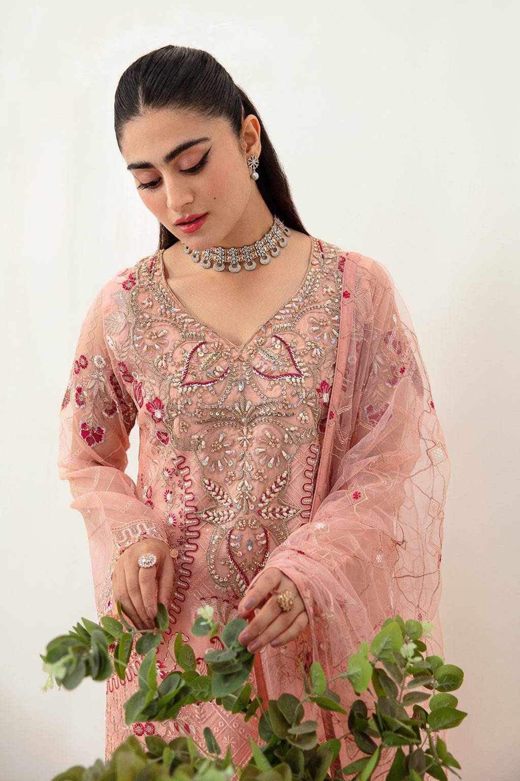 Ramsha | Minhal Organza Collection | M-1007 - Pakistani Designer Dress - by Ramsha | Type: Formal - 100% Original at Saira Sultan