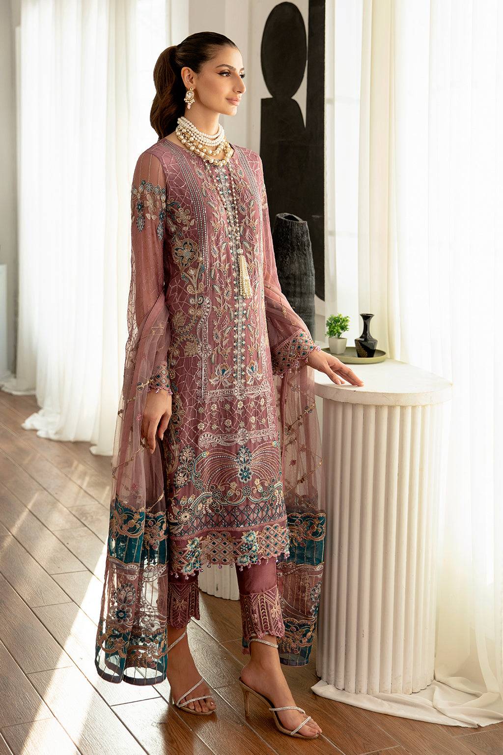 Ramsha | Rangoon Chiffon Collection 24 |D-1102 - Pakistani Designer Dress - by Ramsha | Type: Formal - 100% Original at Saira Sultan