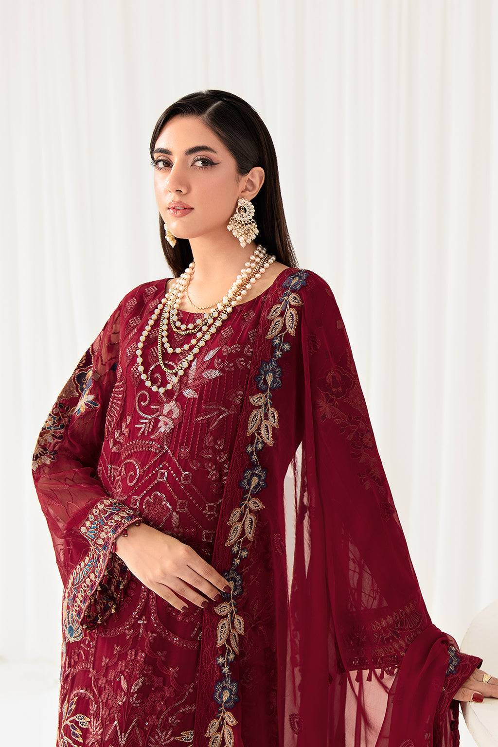 Ramsha | Rangoon Chiffon Collection 24 | D-1004 - Pakistani Designer Dress - by Ramsha | Type: Formal - 100% Original at Saira Sultan