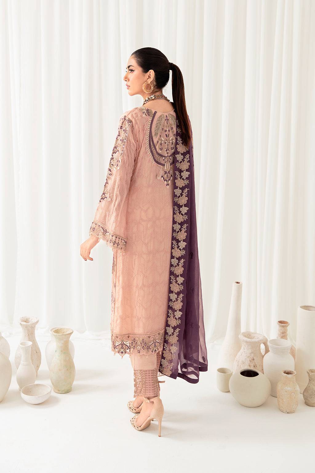 Ramsha | Rangoon Chiffon Collection 24 | D-1007 - Pakistani Designer Dress - by Ramsha | Type: Formal - 100% Original at Saira Sultan