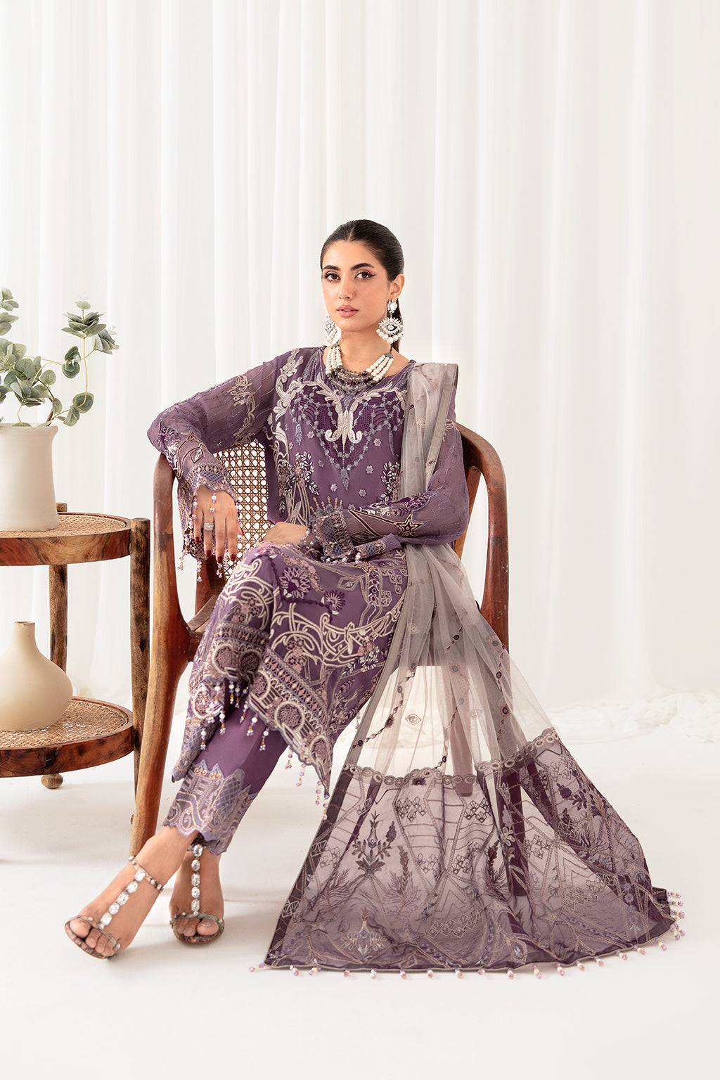 Ramsha | Rangoon Chiffon Collection 24 | D-1002 - Pakistani Designer Dress - by Ramsha | Type: Formal - 100% Original at Saira Sultan