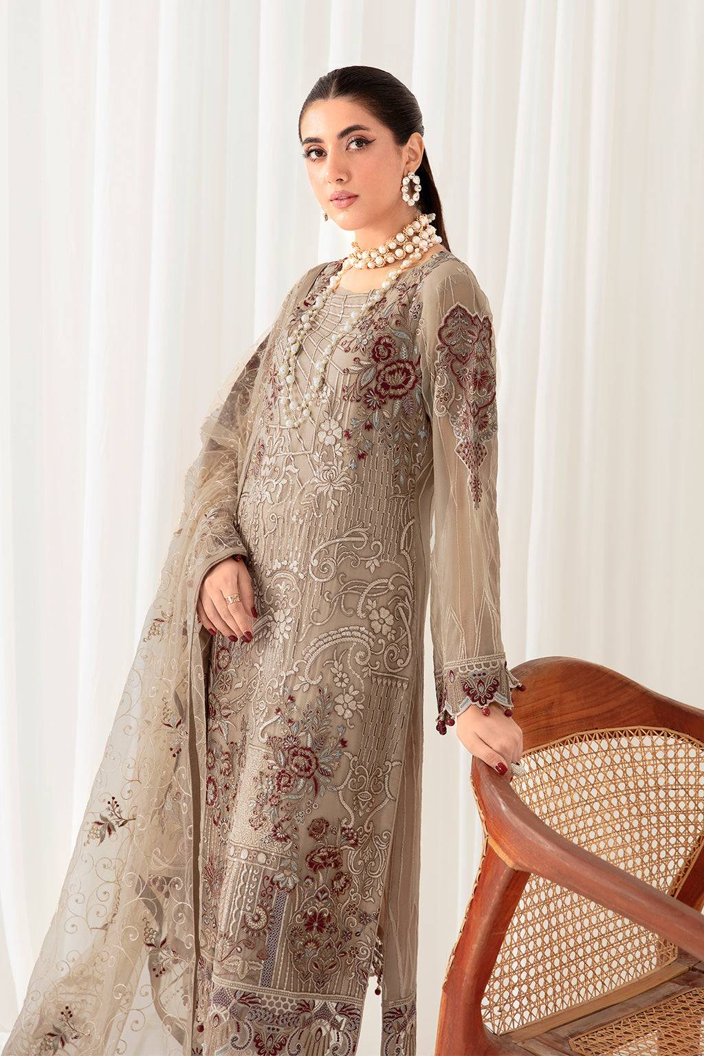 Ramsha | Rangoon Chiffon Collection 24 | D-1009 - Pakistani Designer Dress - by Ramsha | Type: Formal - 100% Original at Saira Sultan
