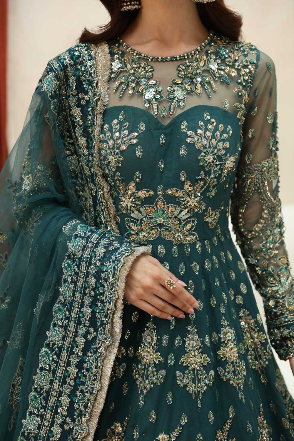 Akbar Aslam | Deewani Wedding Formals | Luxor - Pakistani Designer Dress - by Akbar Aslam - Type : Ladies Clothes - 100% Original at Saira Sultan
