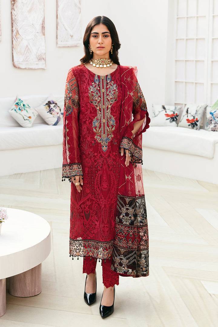 Ramsha | Chevron Chiffon Collection | A-803 - Pakistani Designer Dress - by Ramsha | Type: Casuals - 100% Original at Saira Sultan