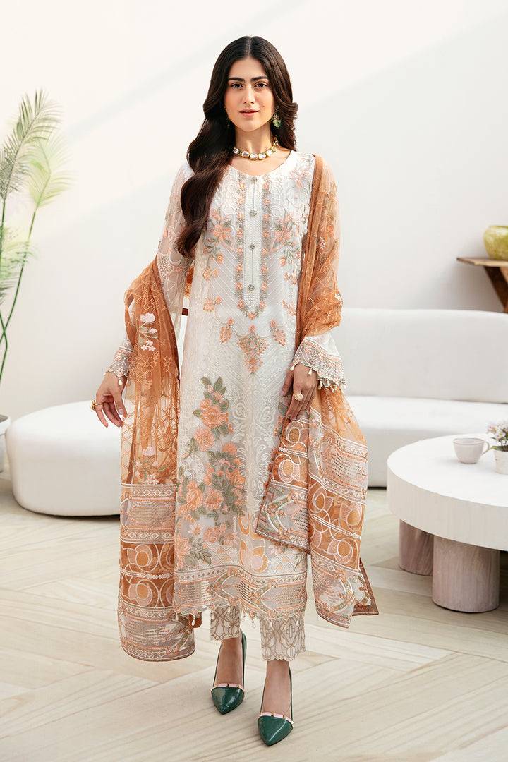 Ramsha | Chevron Chiffon Collection | A-808 - Pakistani Designer Dress - by Ramsha | Type: Casuals - 100% Original at Saira Sultan