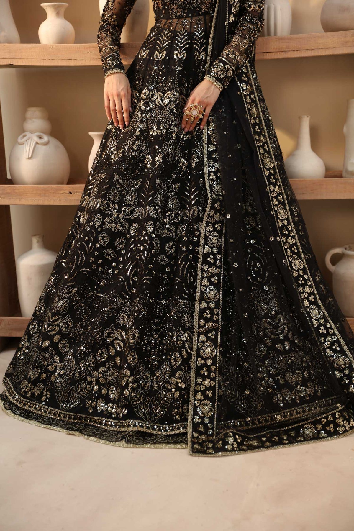 Akbar Aslam | Deewani Wedding Formals | Cinder - Pakistani Designer Dress - by Akbar Aslam - Type : Ladies Clothes - 100% Original at Saira Sultan